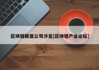 区块链联盟公司沙龙[区块链产业论坛]